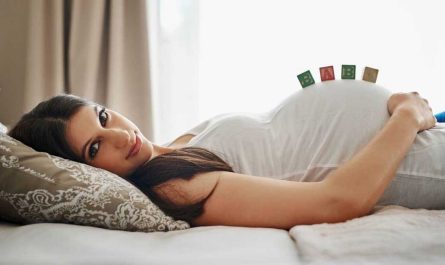 pregnant woman bed