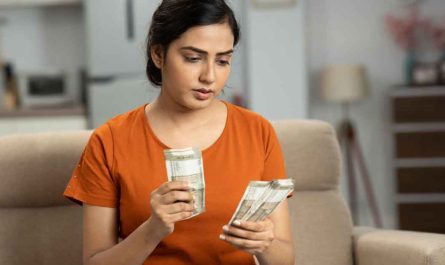Woman Counting Cash