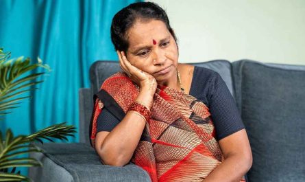 Indian woman sitting